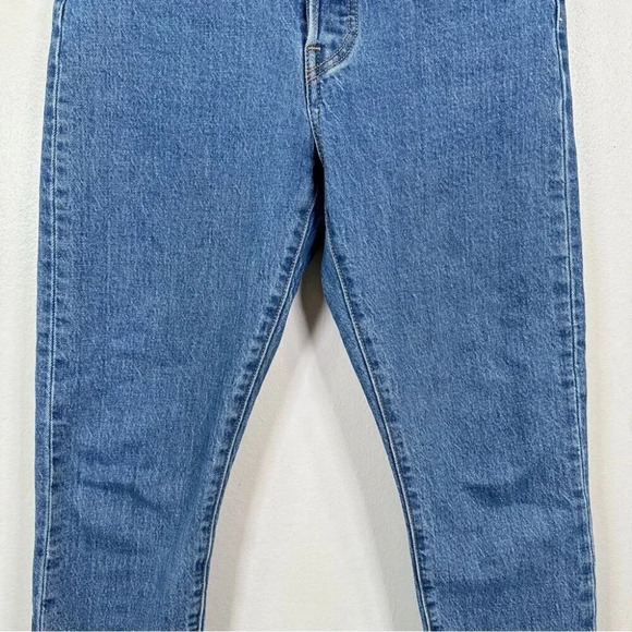 Levi's Womens Size 24x28 501 Skinny Jeans In Jive Tides Fay Hem - Picture 6 of 16